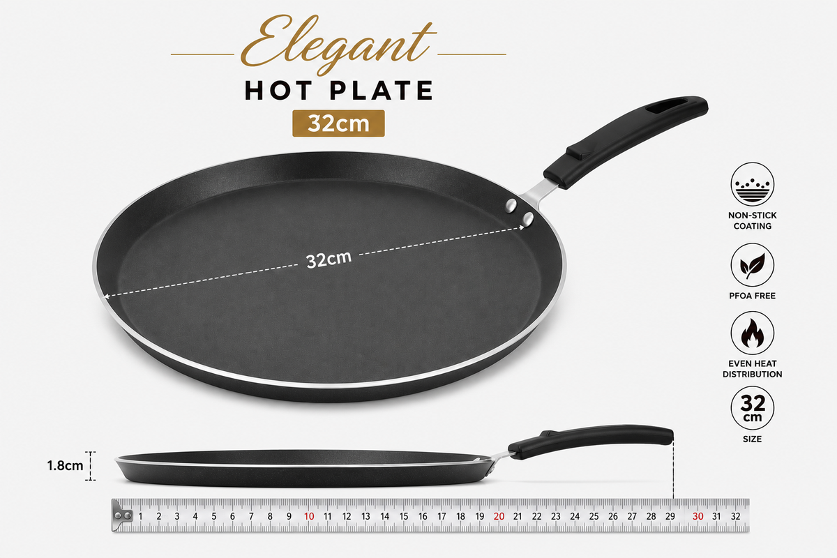 Sonex Elegant Non-Stick Hot Plate – 32cm