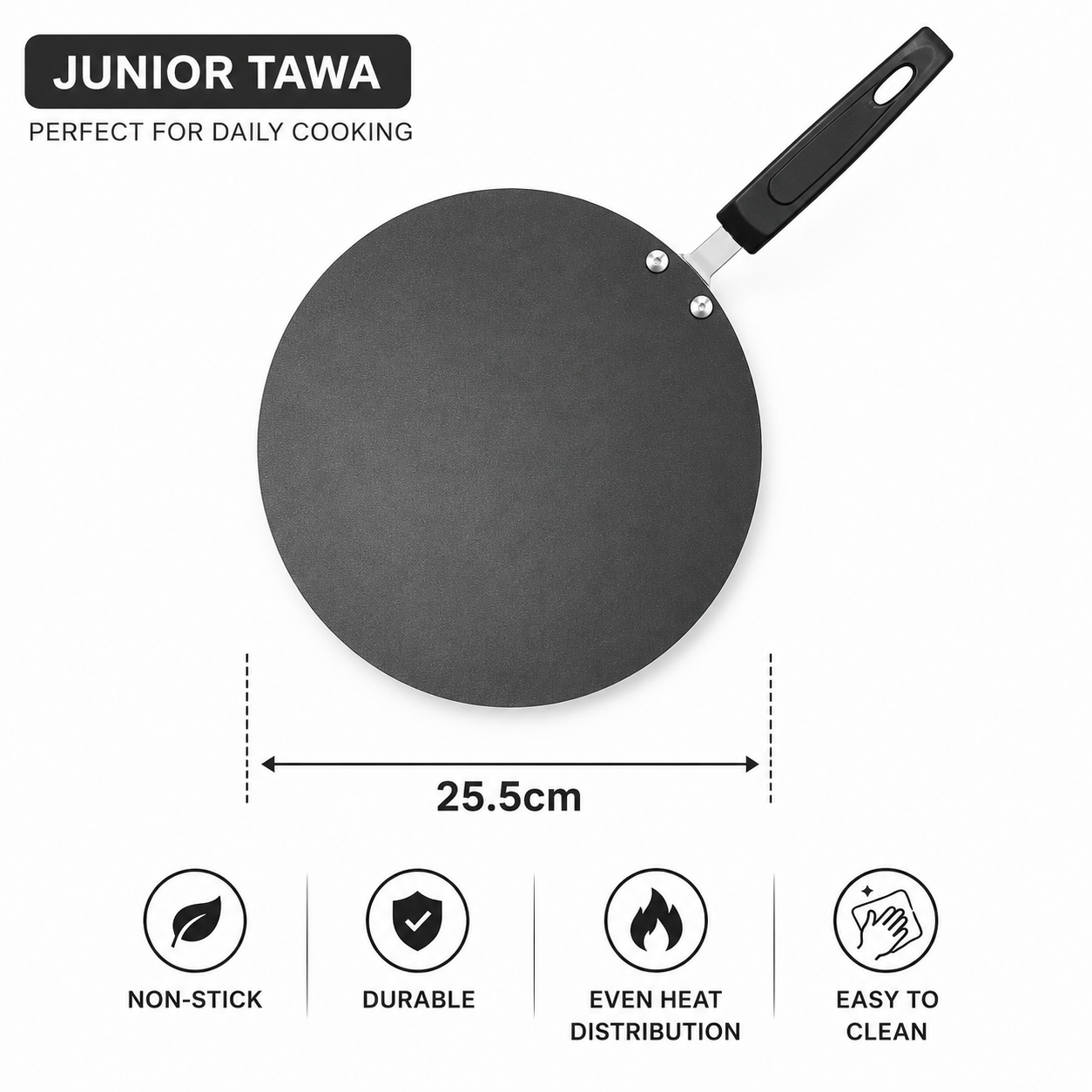 Sonex Junior Non-Stick Tawa – 25.5cm