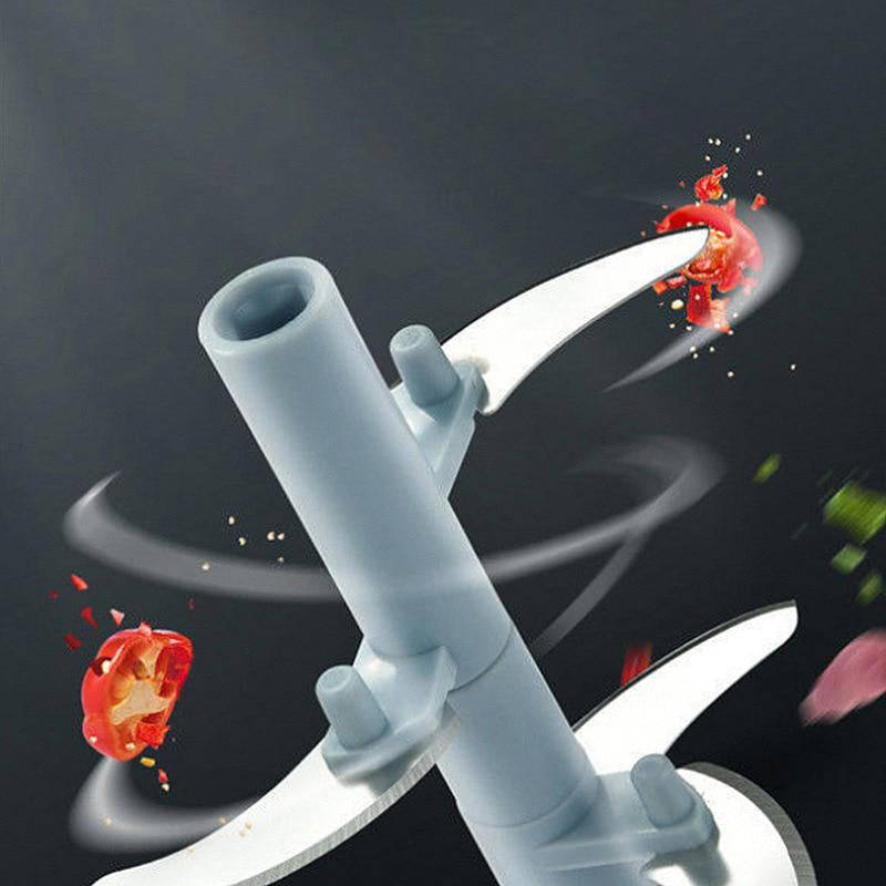 Turbo Chop Pro™ 500/900ML Manual Food Chopper | Meat Mincer, Garlic Crusher, Onion Cutter, Vegetable Slicer & Salad Maker