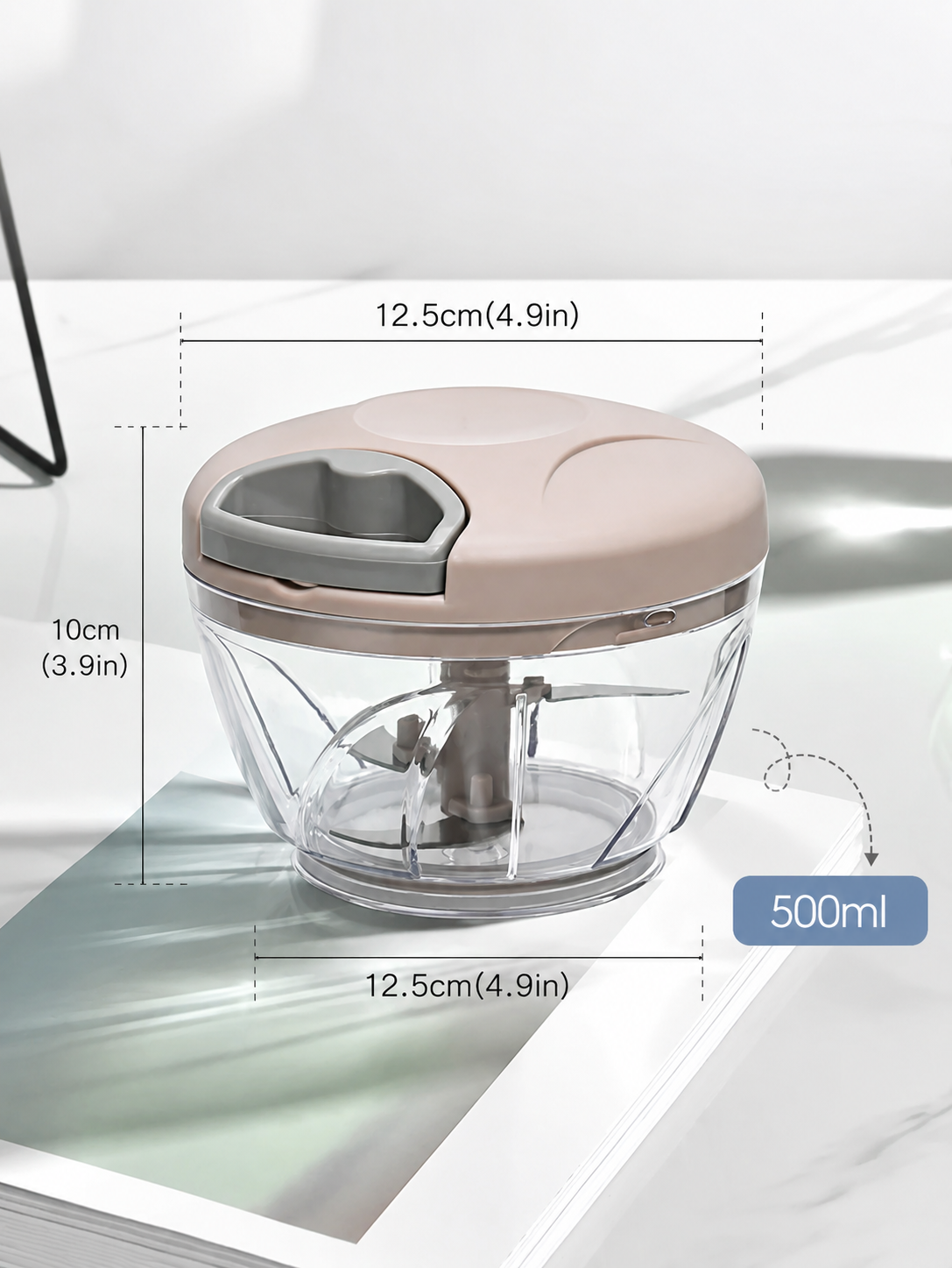 Turbo Chop Pro™ Manual Food Chopper (500/900ML)