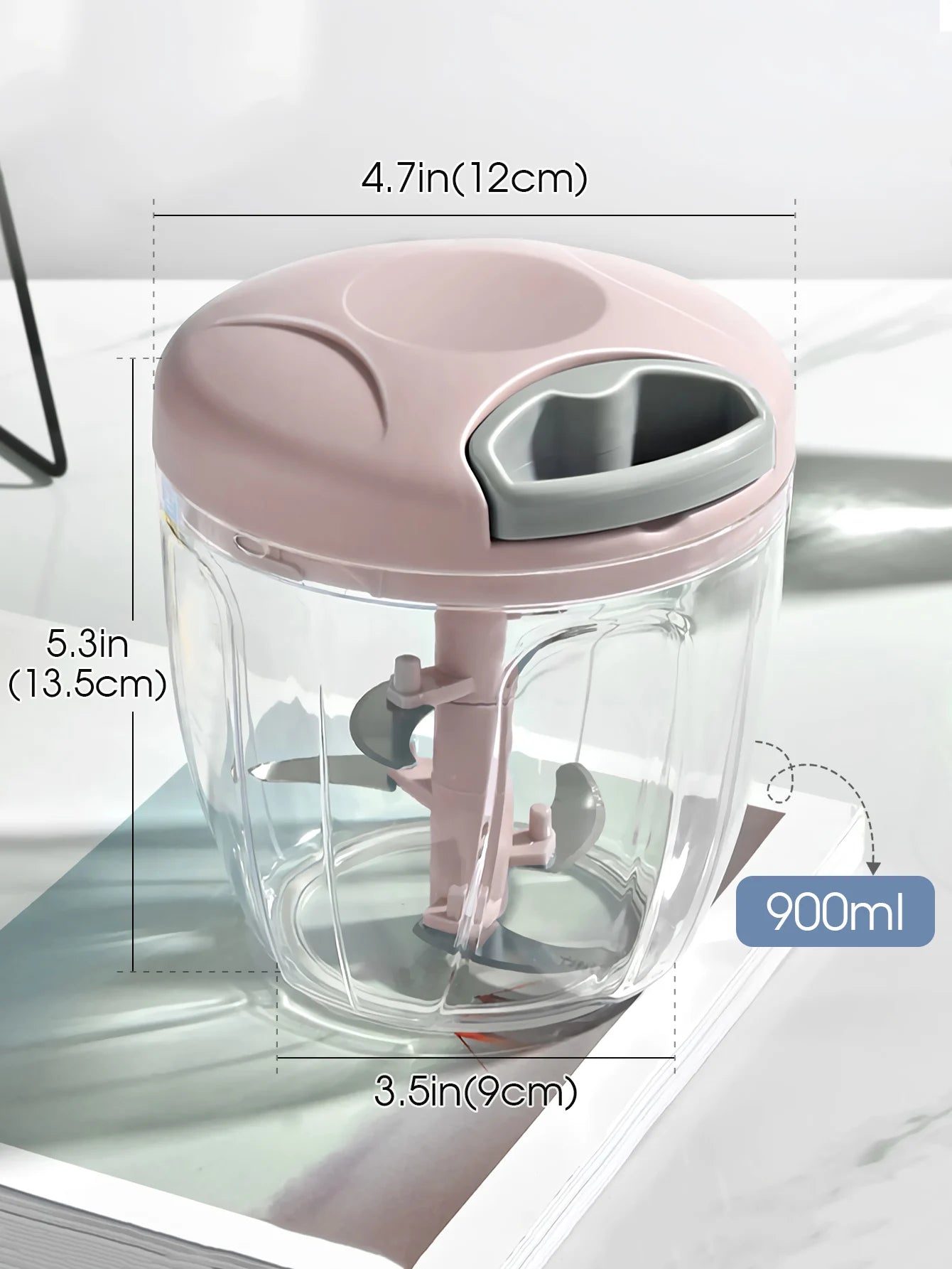 Turbo Chop Pro™ Manual Food Chopper (500/900ML)