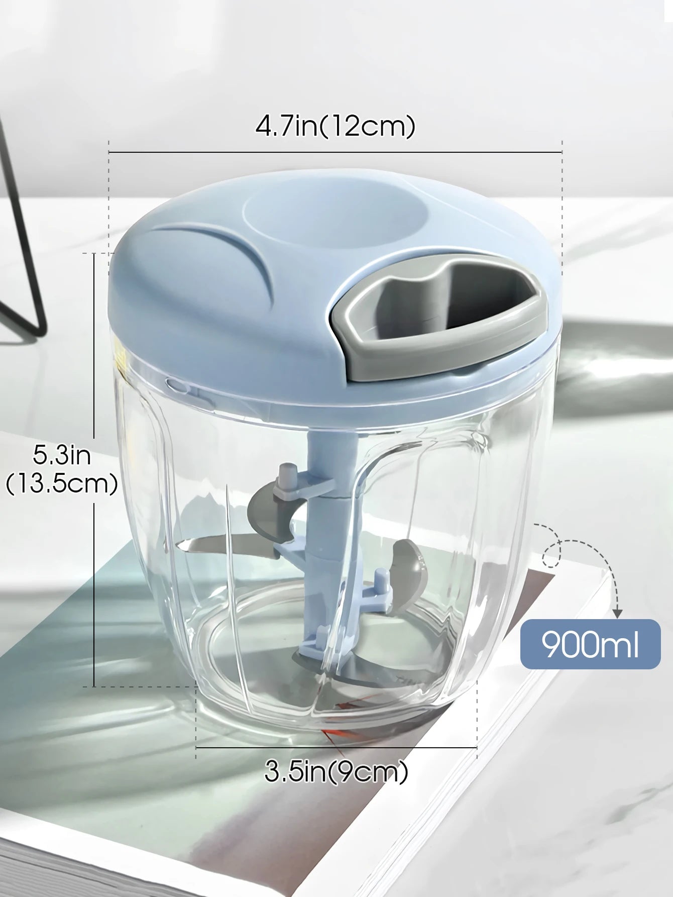 Turbo Chop Pro™ Manual Food Chopper (500/900ML)